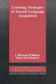 LEARNING STRATEGIES IN SECOND LANGUAGE ACQUISITION | 9780521358378 | O'MALLEY, J. MICHAEL / CHAMOT, ANNA UHL