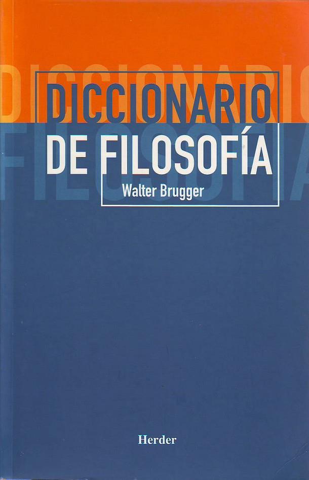 DICCIONARIO DE FILOSOFÍA | 9788425424342 | BRUGGER, WALTER