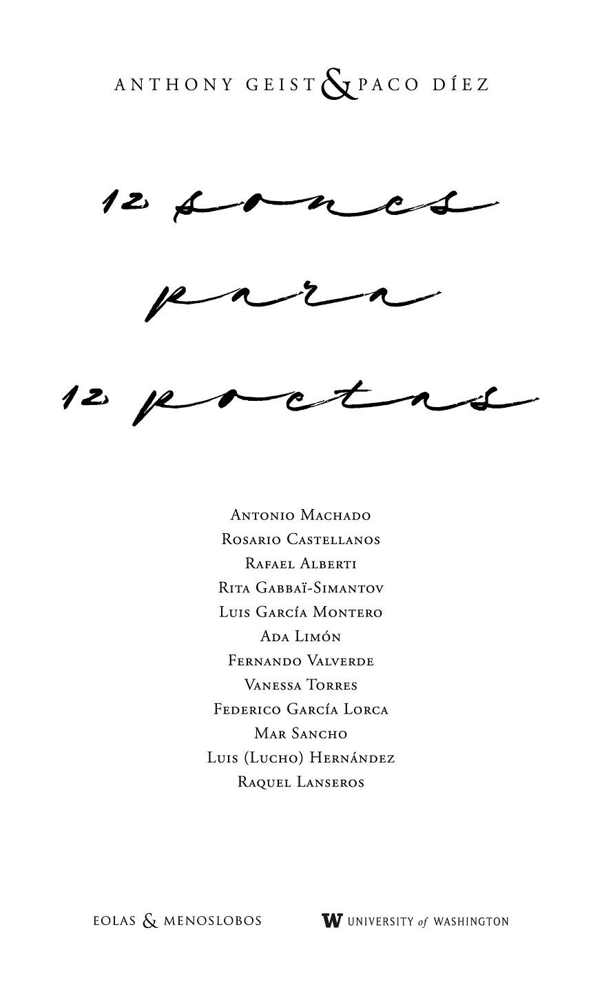 12 SONES PARA 12 POETAS | 9791387753689 | GEIST, ANTHONY / DIEZ, PACO