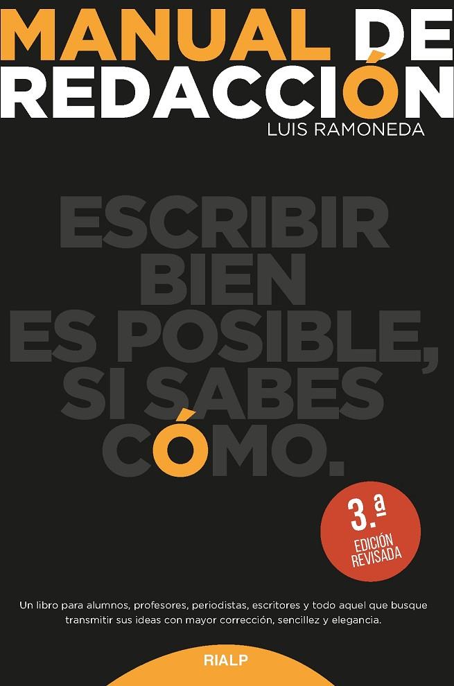 MANUAL DE REDACCIÓN | 9788432151590 | RAMONEDA MOLINS, LUIS