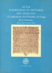 ACTAS II JORNADAS DE HISTORIA DEL DERECHO | 9788489869097 | VARIOS AUTORES