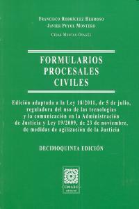 FORMULARIOS PROCESALES CIVILES (15 ED.) | 9788498368871 | RODRIGUEZ HERMOSO, F. / PUYOL MONTERO, J.