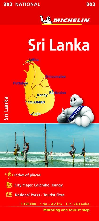 SRI LANKA : MAPA 803 | 9782067238640 | MICHELIN