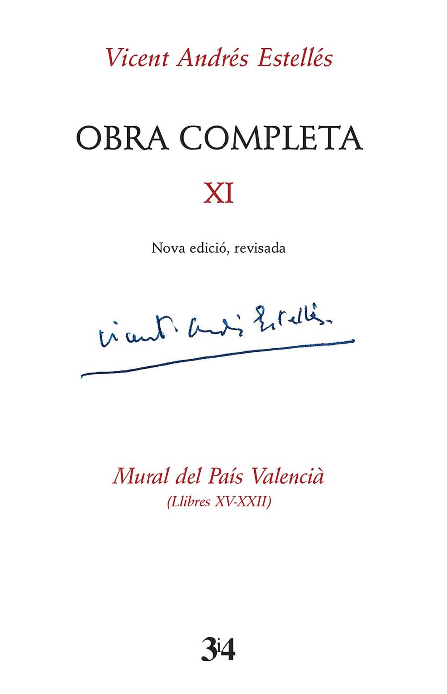 OBRA COMPLETA VICENT ANDRÉS ESTELLÉS XI | 9788417469788 | ESTELLES, VICENT