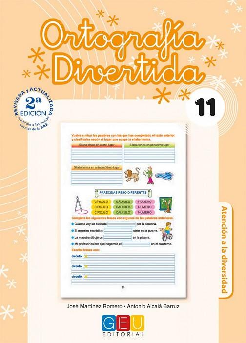 ORTOGRAFÍA DIVERTIDA 11 | 9788499155449 | MARTÍNEZ ROMERO, JOSÉ