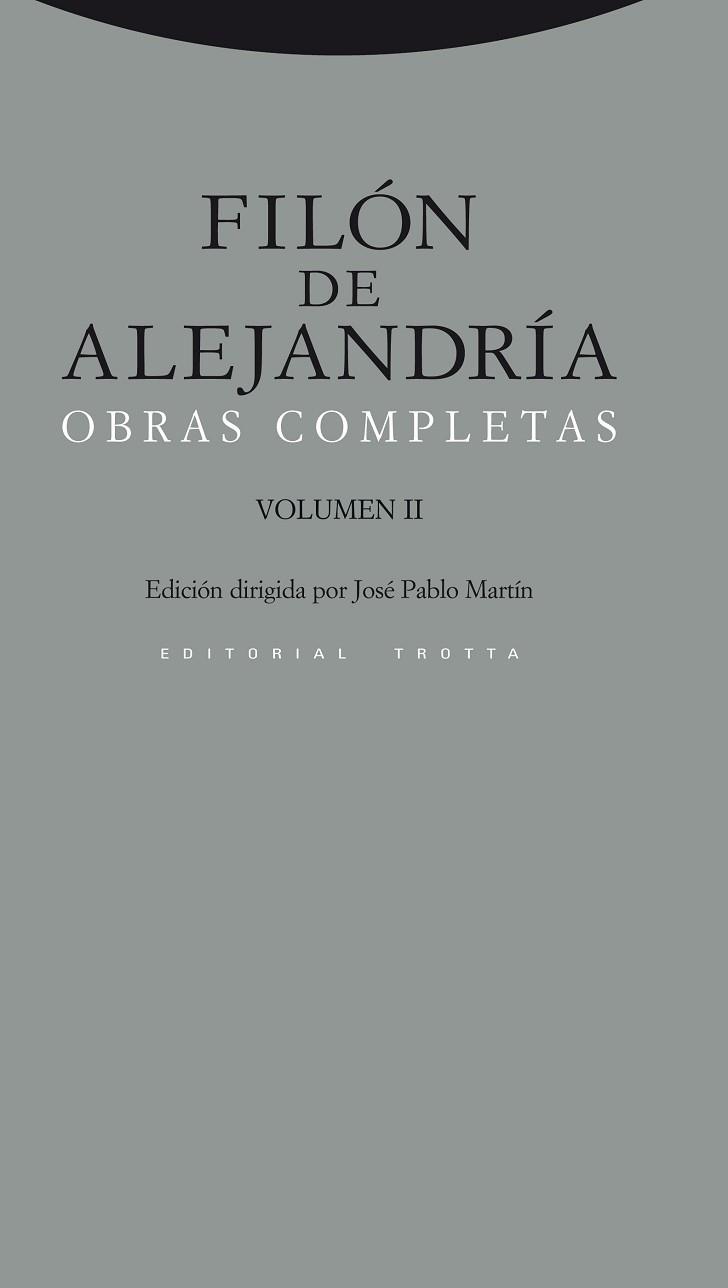 FILON DE ALEJANDRIA. OBRAS COMPLETAS II | 9788498791518 | DE ALEJANDRIA, FILON