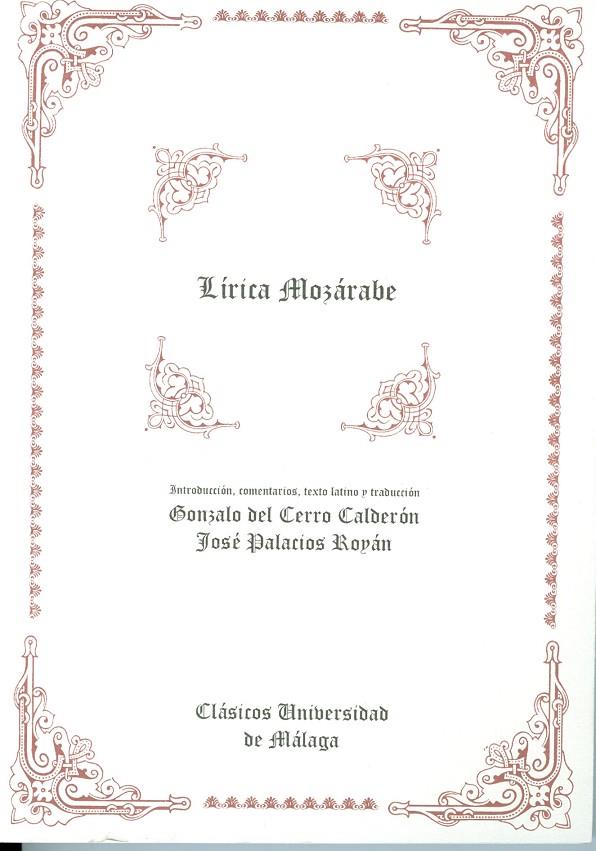 LÍRICA MOZÁRABE | 9788474966763 | ANÓNIMO