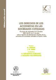 DERECHOS DE LOS ACCIONISTAS EN LAS SOCIEDADES COTIZADAS, LOS | 9788490041246 | N. ABRIANI/JOSÉ MIGUEL EMBID IRUJO/ALBERTO EMPARANZA SOBEJANO/JOSEFINA BOQUERA MATARREDONA