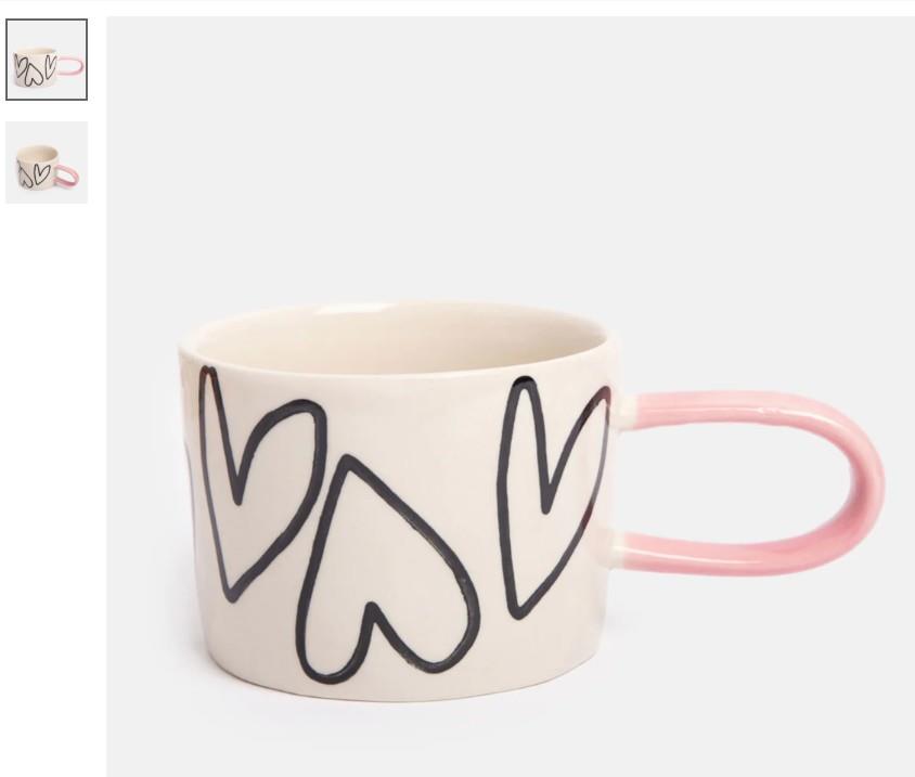 TASSA COR BLANC I NEGRE CERAMICA CG | 5034931313484