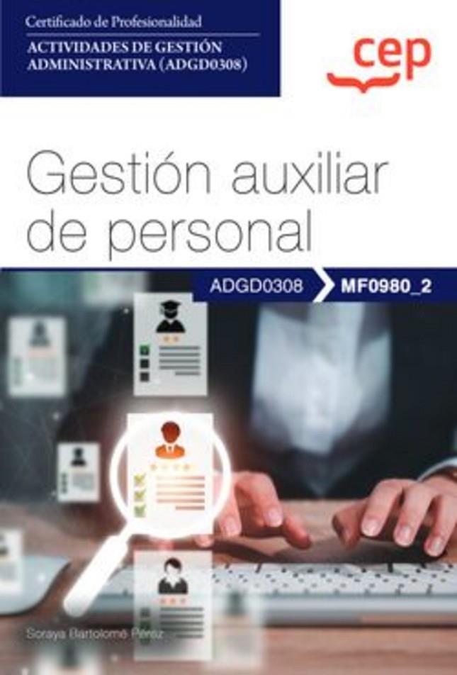 GESTION AUXILIAR DE PERSONAL. CERTIFICADOS DE PROFESIONALIDAD | 9788419852113 | BARTOLOMÉ PÉREZ, SORAYA