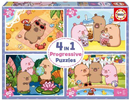 PUZLE PROGRESIVO CAPYBARAS CAPYFUN 20 40 60 | 8412668204867