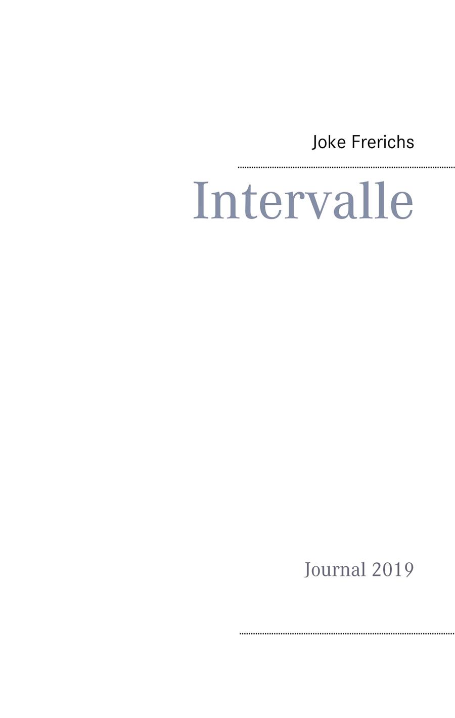 INTERVALLE | 9783752876666 | FRERICHS, JOKE