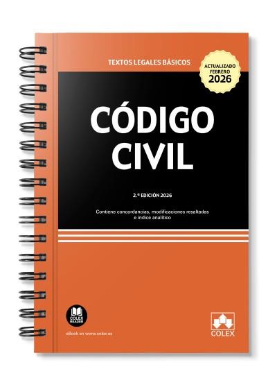 CÓDIGO CIVIL (ED. CON ESPIRAL 2026) | 9791370116071 | EDITORIAL COLEX, S.L.