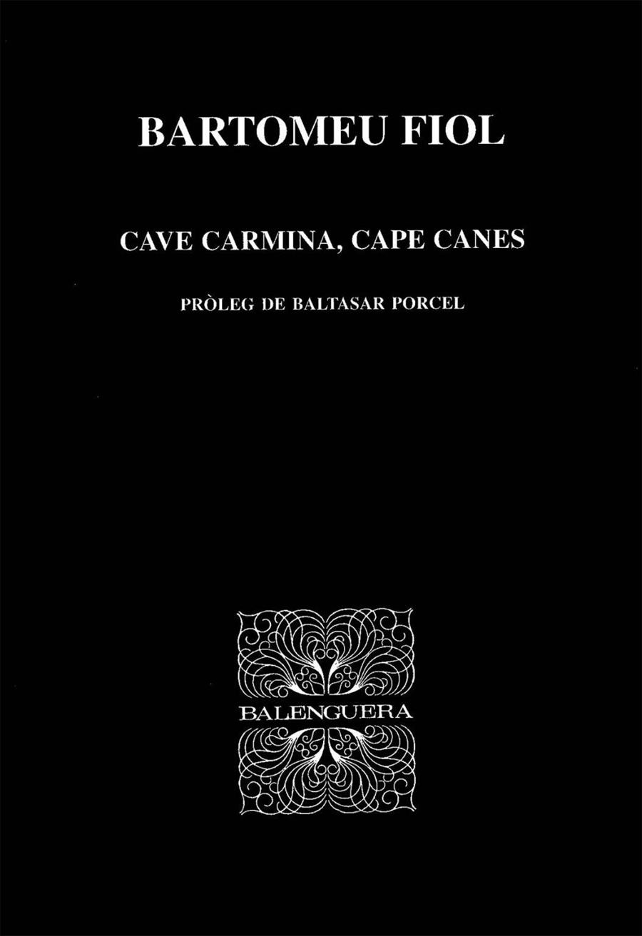 CAVE CARMINA, CAPE CANES | 9788427350830 | FIOL, BARTOMEU