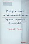 PRINCIPIOS REALES Y CONOCIMIENTO MATEMÁTICO | 9788431325220 | VANNEY, CLAUDIA E.