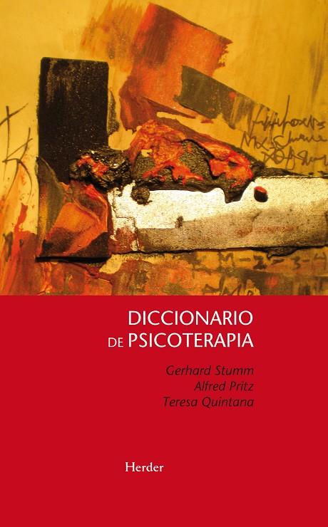 DICCIONARIO DE PSICOTERAPIA | 9788425424373 | STUMM, GERHARD / PRITZ, ALFRED / QUINTANA, TERESA