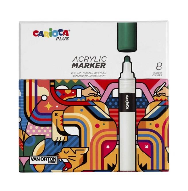 ROTULADORS ACRILICS CARIOCA PLUS 8 | 8003511452094