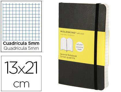 LLIBRETA MOLESKINE CLASICA TAPA BLANDA NEGRA LARGE CUADRICULADA | 9788883707186