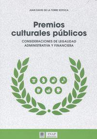 PREMIOS CULTURALES PUBLICOS | 9788490453339 | DE LA TORRE SOTOCA, JUAN DAVID