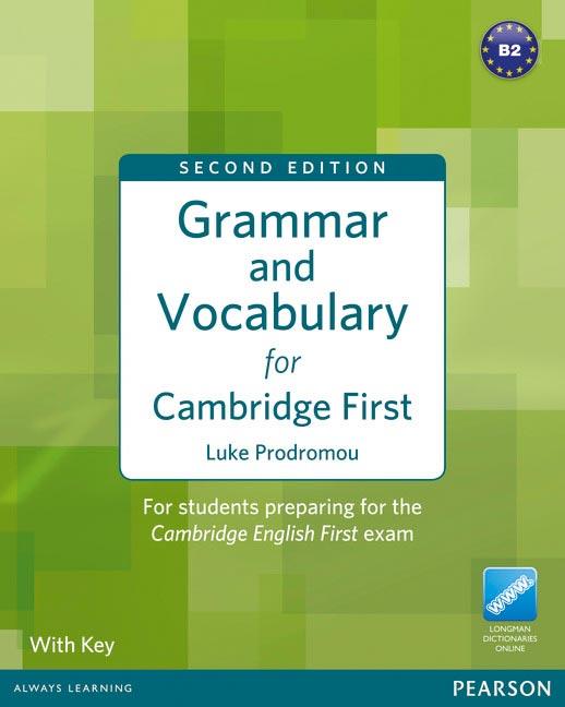 GRAMMAR & VOCABULARY FOR FCE 2ND EDITION WITH KEY + ACCESS TO LONGMAN DICTIONARIES ONLINE | 9781408290590 | PRODROMOU, LUKE