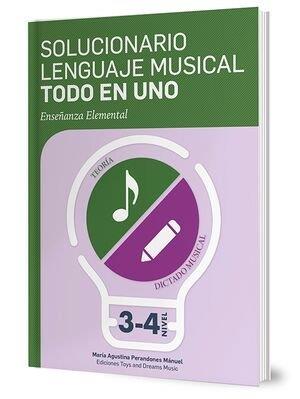 SOLUCIONARIO DE LENGUAJE MUSICAL TODO EN UNO. NIVEL 3º Y 4º | 9788412171587 | PERANDONES MANUEL, AGUSTINA