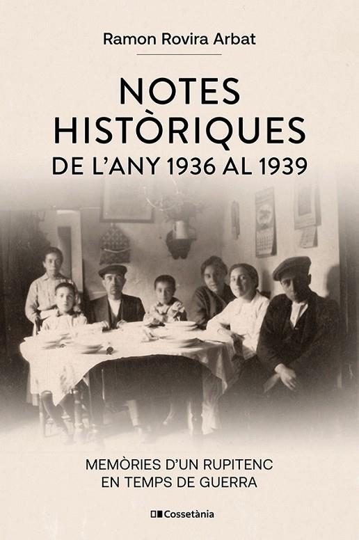 NOTES HISTÒRIQUES DE L'ANY 1936 AL 1939 | 9788413566269 | ROVIRA ARBAT, RAMON