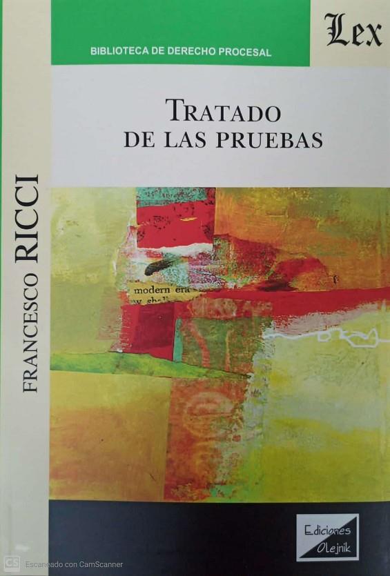 TRATADO DE LAS PRUEBAS | 9789564071367 | RICCI, FRANCESCO