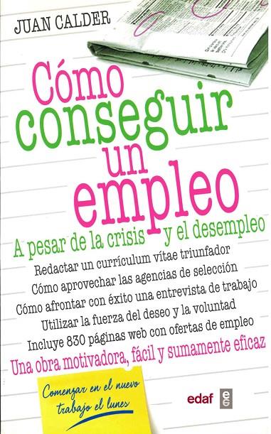 CÓMO CONSEGUIR UN EMPLEO | 9788441421202 | CALDER, JUAN