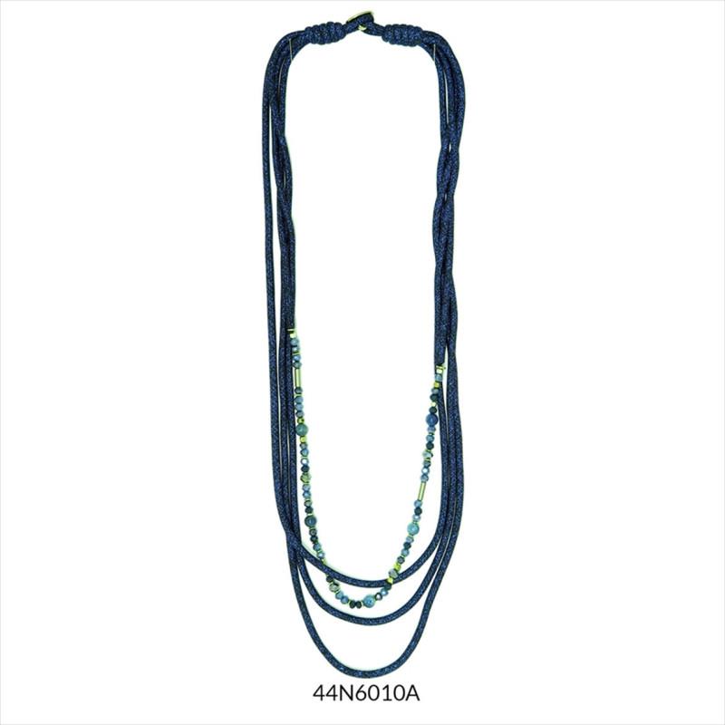 COLLAR LLARG BLAU NIT ROKIES | 44n6010a