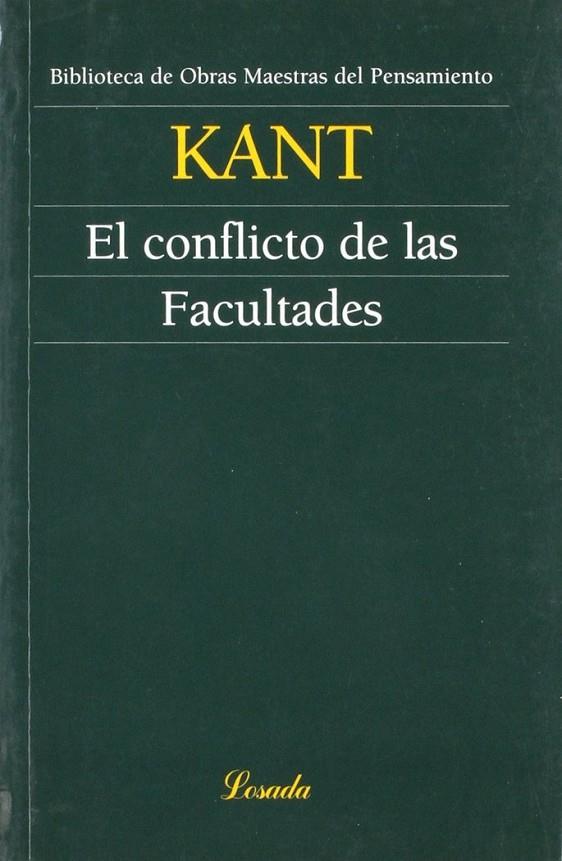 CONFLICTO DE LAS FACULTADES, EL | 9789500392976 | KANT, IMMANUEL