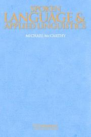 SPOKEN LANGUAGE AND APPLIED LINGUISTICS | 9780521597692 | MCCARTHY, MICHAEL