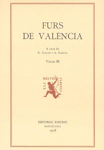 FURS DE VALENCIA III | 9788472260634