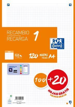 RECANVI 100+20 A4 OXFORD TARONJA | 8412771041618