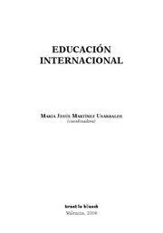 EDUCACIÓN INTERNACIONAL | 9788498764512 | MARTÍNEZ USARRALDE, MARÍA JESÚS