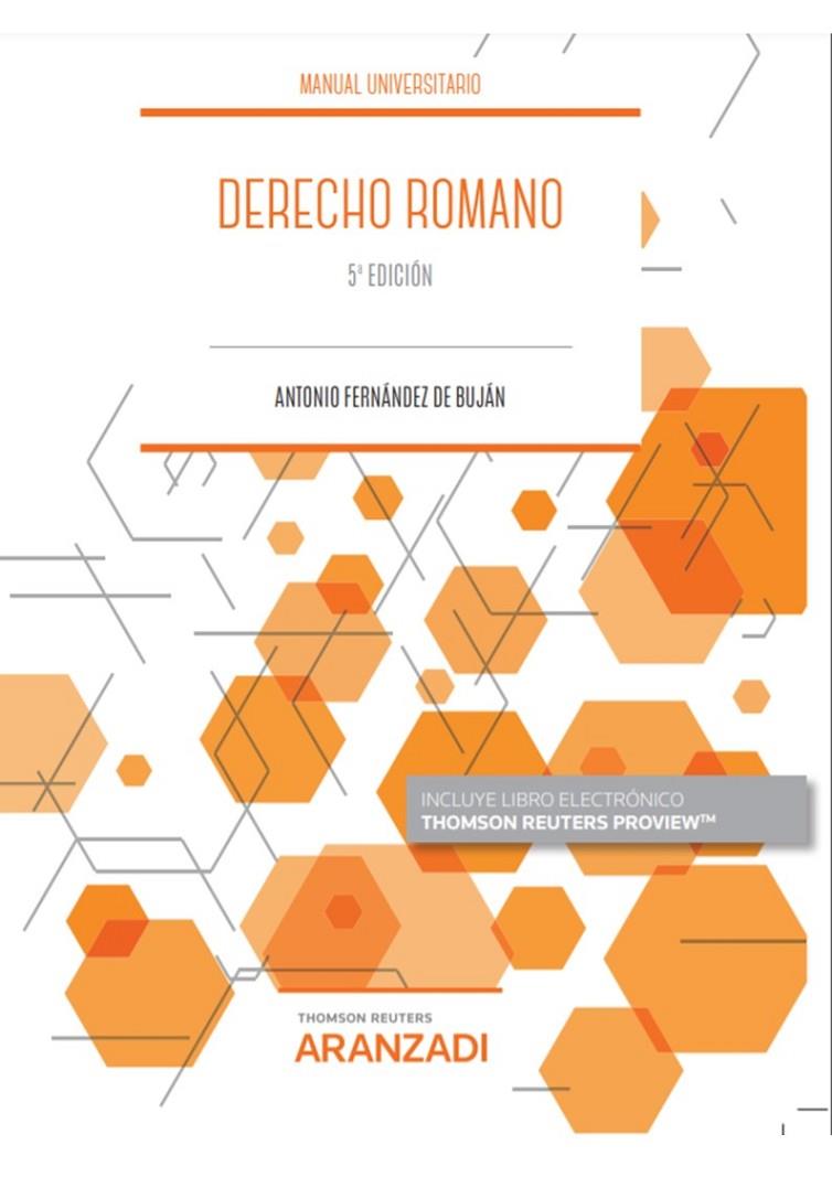 DERECHO ROMANO | 9788413905082 | FERNANDEZ DE BUJAN, ANTONIO