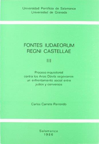 FONTES IUDAEORUM REGNI CASTELLAE III | 9788460044208 | CARRETE PARRONDO, CARLOS
