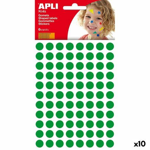 GOMETS RODONS 10.5 MM VERDS APLI | 8410782132332