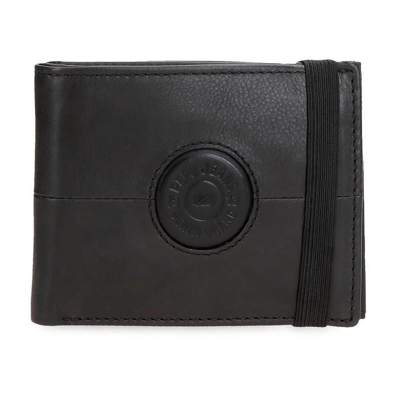 CARTERA PEPE JEANS A GOMA CRACKER NEGRE | 8435692739563