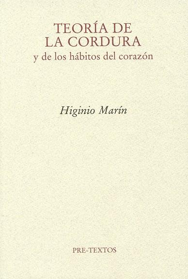 TEORÍA DE LA CORDURA | 9788492913718 | MARÍN PEDREÑO, HIGINIO