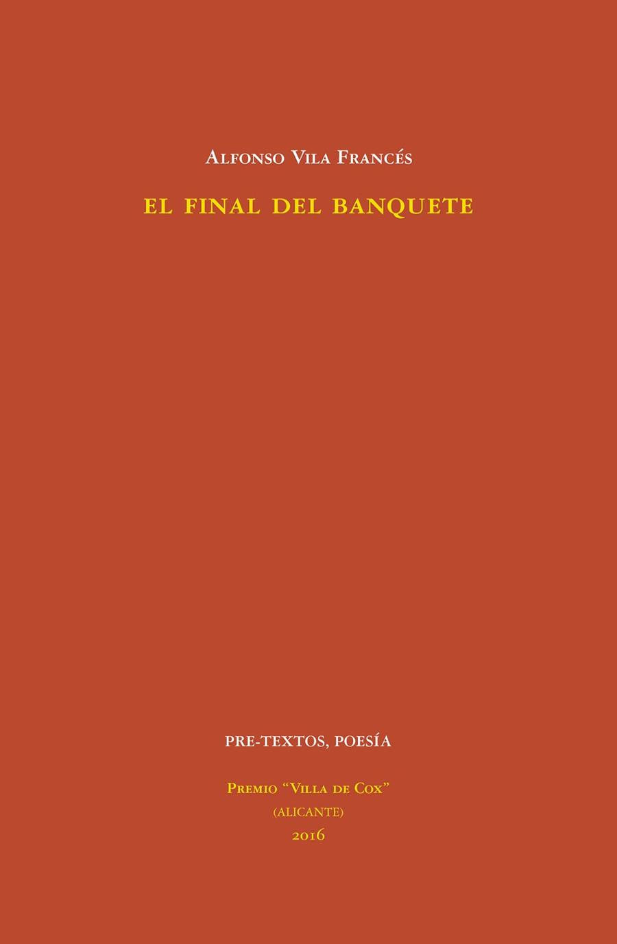 FINAL DEL BANQUETE, EL | 9788416906246 | VILA FRANCES, ALFONSO