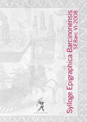 SYLLOGE EPIGRAPHICA BARCINONENSIS VI | 9788496786196 | MAYER, MARC