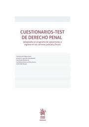 CUESTIONARIOS-TEST DE DERECHO PENAL | 9788491437512 | BLASCO GASCÓ, FRANCISCO DE PAULA