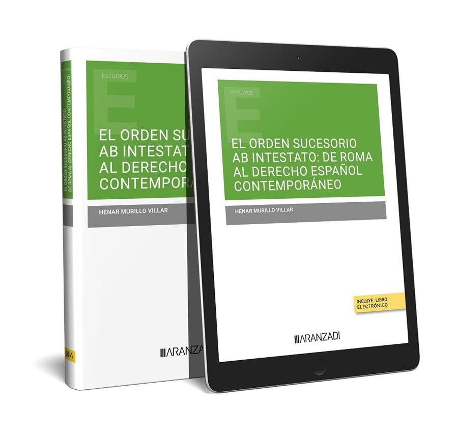 ORDEN SUCESORIO AB INTESTATO DE ROMA AL DERECHO ESPAÑOL CONTEMPORANEO | 9788411639484 | MURILLO VILLAR, HENAR