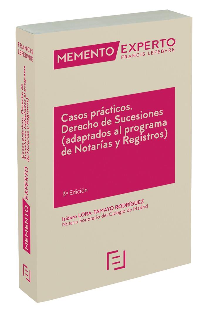 CASOS PRACTICOS. DERECHO DE SUCESIONES (ADAPTADOS AL PROGRAMA DE NOTARIAS Y REGISTROS) | 9788418899140 | LEFEBVRE-EL DERECHO