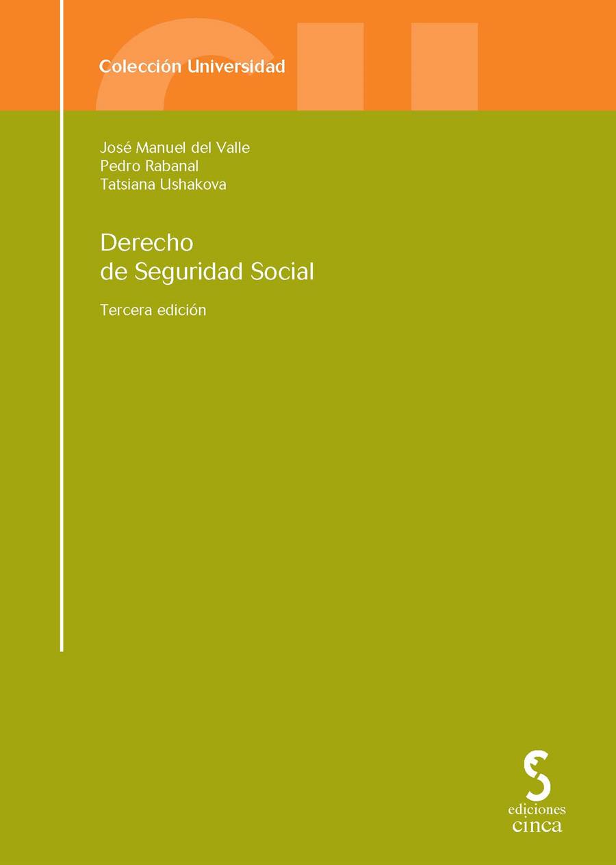 DERECHO DE SEGURIDAD SOCIAL | 9788415305248 | VALLE VILLAR, JOSE MANUEL DEL