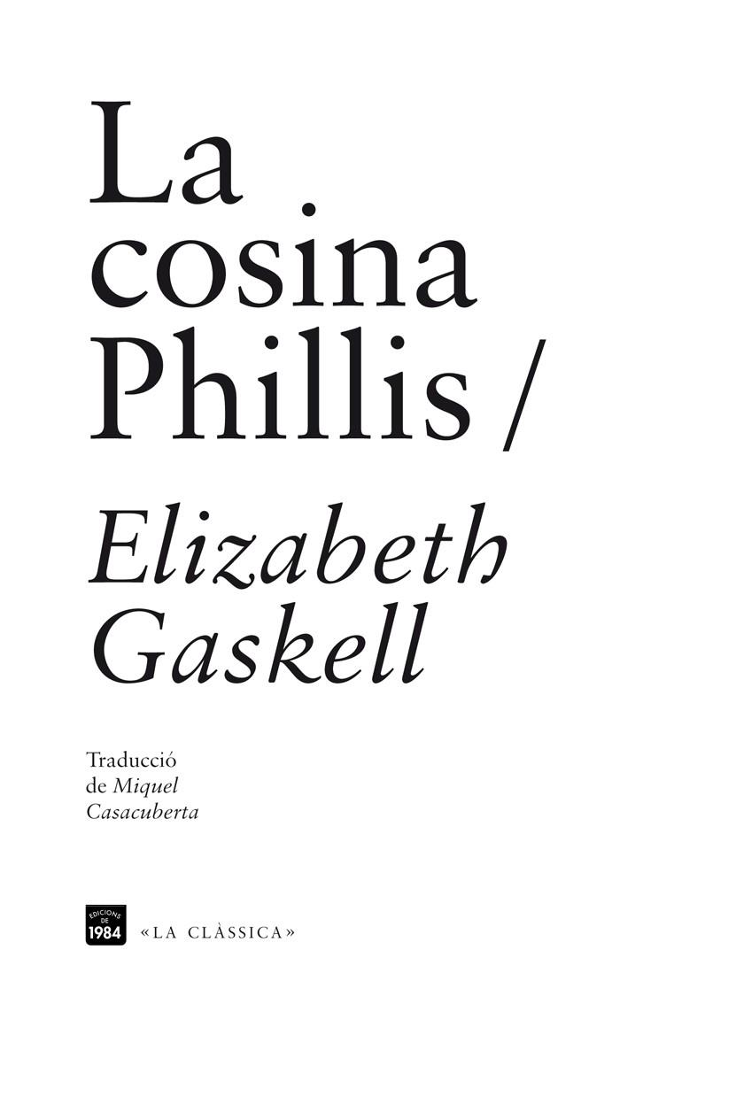 COSINA PHILLIS | 9788492440931 | GASKELL, ELISABETH