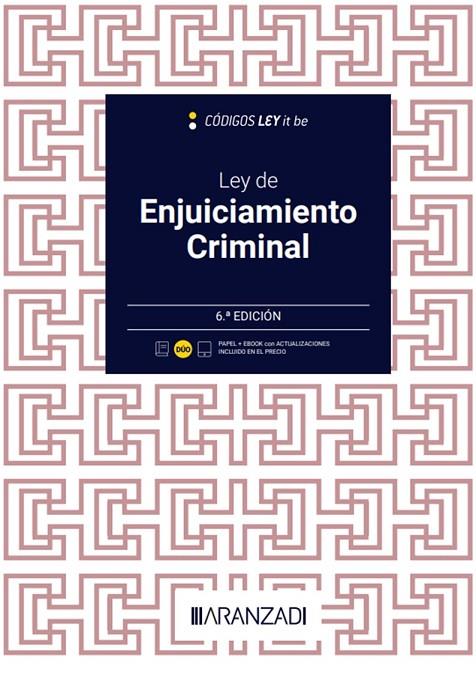 LEY DE ENJUICIAMIENTO CRIMINAL (LEYITBE) (PAPEL + E-BOOK) | 9788411636230