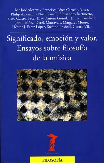 SIGNIFICADO, EMOCIÓN Y VALOR | 9788477746966 | VARIOS AUTORES