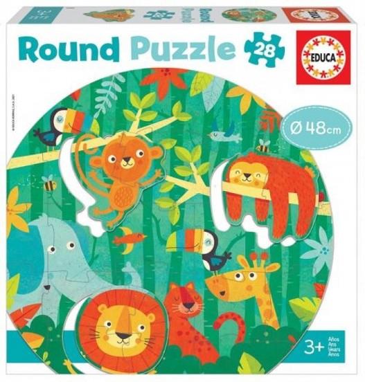 PUZLE 28 PECES LA SELVA ROUND | 8412668189065