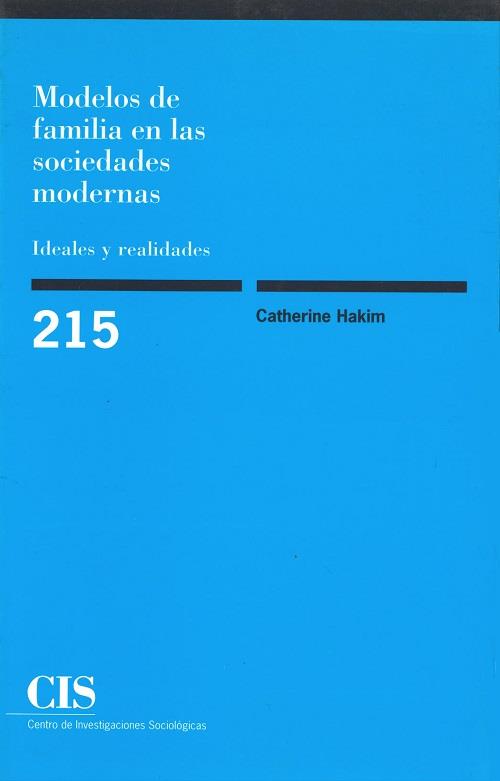 MODELOS DE FAMILIA EN LAS SOCIEDADES MODERNAS | 9788474763782 | HAKIM, CATHERINE